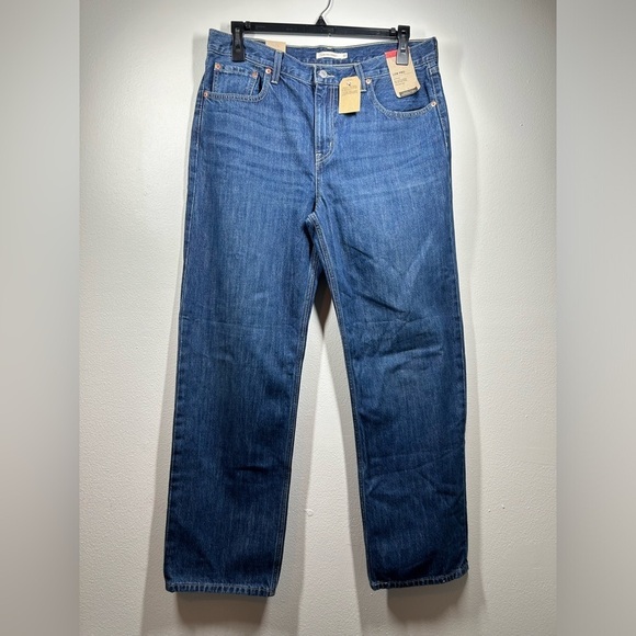 Levi’s  Low Pro Mid Rise Straight Leg‎ Mens Jeans size 32 NWT Relaxed Thru Hip - Picture 1 of 12